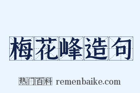 梅花峰造句是什么意思的图片